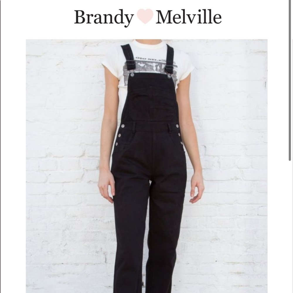 Brandy Melville Hayley overalls in black